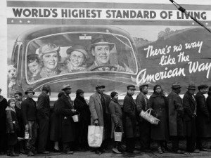 The Great Depression was a wake up call about the realities of capitalism and its shortcomings. 