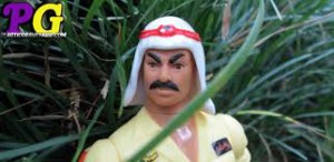 One of the action figures from the Rambo cartoon for a henchman villain who comes from, gee, I can't quite put my finger on it. Is it Badguydesertistan?