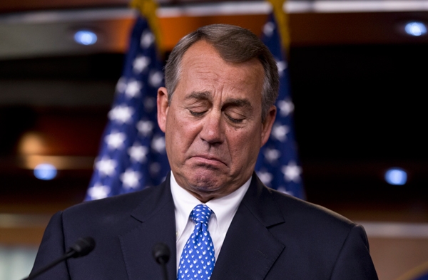 John Boehner - speaker of the house crying again